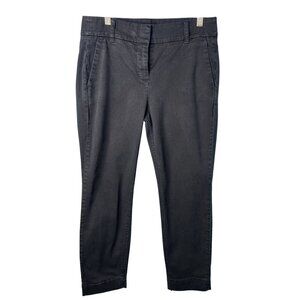 J.Crew Slim Fit Chino Pants Womens 6 Navy BLUE Ankle Length casual careerwear